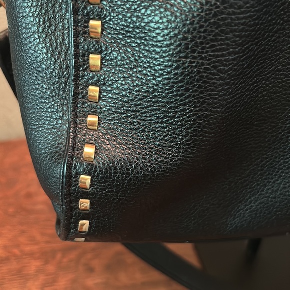 Michael Michael Kors Hamilton Whipstitched Black Pebbled Leather EW Tote - Picture 5 of 15